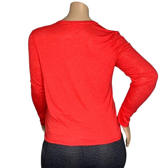 Victoria's Secret NWOT Pajama Top Long Sleeve Coral Size L - Picture 4 of 7